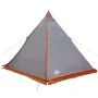 Tienda familiar tipi para 6 personas impermeable gris naranja de , Tiendas de campaña - Ref: Foro24-4009440, Precio: 135,88 €...