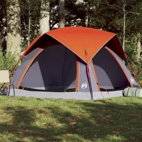 Tienda de campaña para 4 personas impermeable gris y naranja by , tents - Ref: Foro24-4009454, Price: 71,29 €, Discount: %