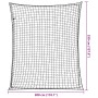 Schleppnetz mit schwarzer elastischer PP-Schnur 3,5x3 m. von , Gepäcknetze für Kraftfahrzeuge - Ref: Foro24-4012287, Preis: 3...