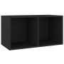 Schallplattenhülle aus schwarzem Sperrholz, 71 x 34 x 36 cm von vidaXL, CD- und DVD-Speicher - Ref: Foro24-800118, Preis: 35,...