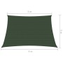 Dark green HDPE sail shade 160 g/m² 3/4x3 m by vidaXL, Umbrellas - Ref: Foro24-311489, Price: 39,40 €, Discount: %