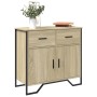 Aparador de madera de ingeniería roble Sonoma 79,5x35,5x74,5 cm by , Sideboards - Ref: Foro24-848545, Price: 84,43 €, Discoun...