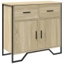 Aparador de madera de ingeniería roble Sonoma 79,5x35,5x74,5 cm by , Sideboards - Ref: Foro24-848545, Price: 84,43 €, Discoun...