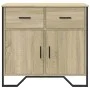 Aparador de madera de ingeniería roble Sonoma 79,5x35,5x74,5 cm by , Sideboards - Ref: Foro24-848545, Price: 83,47 €, Discoun...
