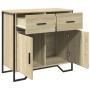 Aparador de madera de ingeniería roble Sonoma 79,5x35,5x74,5 cm by , Sideboards - Ref: Foro24-848545, Price: 84,43 €, Discoun...