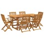 Juego comedor de jardín 7 pzas madera maciza acacia 180x90x75cm de , Conjuntos de jardín - Ref: Foro24-3321528, Precio: 534,4...