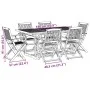 Juego comedor de jardín 7 pzas madera maciza acacia 180x90x75cm by , Garden sets - Ref: Foro24-3321528, Price: 526,00 €, Disc...