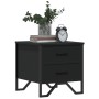 Mesitas de noche 2 uds madera de ingeniería negro 40x41x40 cm by , Nightstands - Ref: Foro24-848505, Price: 90,07 €, Discount: %