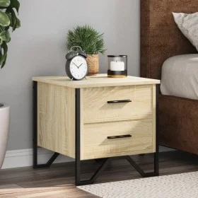 Mesitas noche 2 uds madera ingeniería roble Sonoma 40x41x40 cm by , Nightstands - Ref: Foro24-848507, Price: 85,21 €, Discoun...