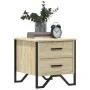 Zwei Nachttische aus Sonoma-Eichenfurnierholz, 40x41x40 cm. von , Nachttische - Ref: Foro24-848507, Preis: 86,03 €, Rabatt: %