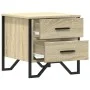 Zwei Nachttische aus Sonoma-Eichenfurnierholz, 40x41x40 cm. von , Nachttische - Ref: Foro24-848507, Preis: 86,03 €, Rabatt: %