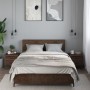 Zwei Nachttische aus braunem Eichenfurnierholz, 40x41x40 cm. von , Nachttische - Ref: Foro24-848513, Preis: 90,77 €, Rabatt: %