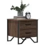 Zwei Nachttische aus braunem Eichenfurnierholz, 40x41x40 cm. von , Nachttische - Ref: Foro24-848513, Preis: 89,33 €, Rabatt: %