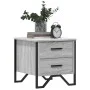 Mesita de noche 2 uds madera ingeniería gris Sonoma 40x41x40 cm by , Nightstands - Ref: Foro24-848511, Price: 88,89 €, Discou...