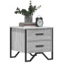 Nachttisch 2 Stück aus grauem Sonoma-Ingenieurholz 40x41x40 cm von , Nachttische - Ref: Foro24-848511, Preis: 90,28 €, Rabatt: %