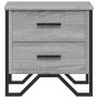 Mesita de noche 2 uds madera ingeniería gris Sonoma 40x41x40 cm by , Nightstands - Ref: Foro24-848511, Price: 88,89 €, Discou...