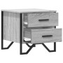 Nachttisch 2 Stück aus grauem Sonoma-Ingenieurholz 40x41x40 cm von , Nachttische - Ref: Foro24-848511, Preis: 90,28 €, Rabatt: %