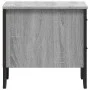 Mesita de noche 2 uds madera ingeniería gris Sonoma 40x41x40 cm by , Nightstands - Ref: Foro24-848511, Price: 88,89 €, Discou...