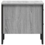 Mesita de noche 2 uds madera ingeniería gris Sonoma 40x41x40 cm by , Nightstands - Ref: Foro24-848511, Price: 90,28 €, Discou...