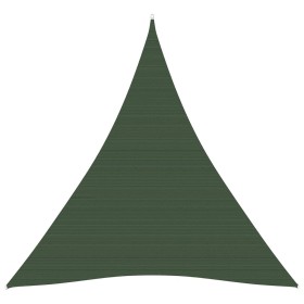 Toldo de vela verde oscuro HDPE 160 g/m² 3x4x5 m