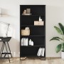 Estantería de madera de ingeniería negra 80x31x169 cm by , Bookcases and shelves - Ref: Foro24-3295312, Price: 94,31 €, Disco...