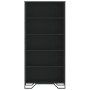 Estantería de madera de ingeniería negra 80x31x169 cm by , Bookcases and shelves - Ref: Foro24-3295312, Price: 94,31 €, Disco...
