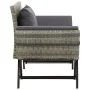 Banco de jardín con cojines ratán sintético gris 176 cm by , garden benches - Ref: Foro24-317183, Price: 240,75 €, Discount: %