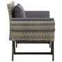 Banco de jardín con cojines ratán sintético gris 176 cm by , garden benches - Ref: Foro24-317183, Price: 244,89 €, Discount: %