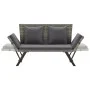 Banco de jardín con cojines ratán sintético gris 176 cm by , garden benches - Ref: Foro24-317183, Price: 240,75 €, Discount: %