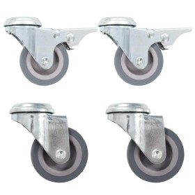 Swivel wheels with pin hole 32 units 50 mm by , Material handling - Ref: Foro24-277885, Price: 116,20 €, Discount: %