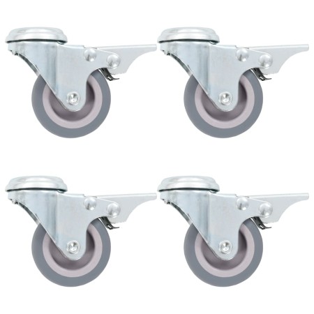 Drehbare Räder mit Loch für Bolzen 12 Stück 50 mm von , Materialhandhabung - Ref: Foro24-277847, Preis: 34,47 €, Rabatt: %