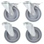 Swivel wheels with pin hole 16 units 100 mm by , Material handling - Ref: Foro24-277893, Price: 86,59 €, Discount: %