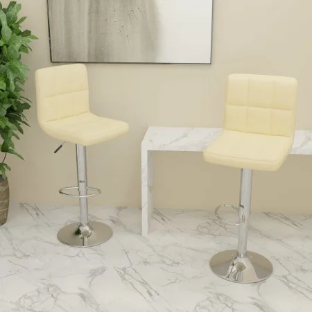 Kitchen stools, 2 units, cream-colored fabric. by , Kitchen stools - Ref: Foro24-334241, Price: 134,70 €, Discount: %