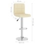 Kitchen stools, 2 units, cream-colored fabric. by , Kitchen stools - Ref: Foro24-334241, Price: 137,25 €, Discount: %