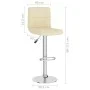 Kitchen stools, 2 units, cream-colored fabric. by , Kitchen stools - Ref: Foro24-334241, Price: 134,70 €, Discount: %