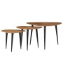 Set of 3 solid acacia wood coffee tables by , Coffee table - Ref: Foro24-246062, Price: 162,14 €, Discount: %