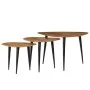 Set of 3 solid acacia wood coffee tables by , Coffee table - Ref: Foro24-246062, Price: 143,60 €, Discount: %