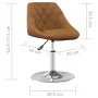 Drehbare Esszimmerstühle, 4 Stück, braunes Samtgewebe. von , Essstühle - Ref: Foro24-3088756, Preis: 224,12 €, Rabatt: %