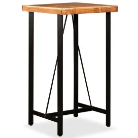 Mesa de bar de madera maciza de acacia 60x60x107 cm de , Mesas de cocina y de comedor - Ref: Foro24-245435, Precio: 217,03 €,...
