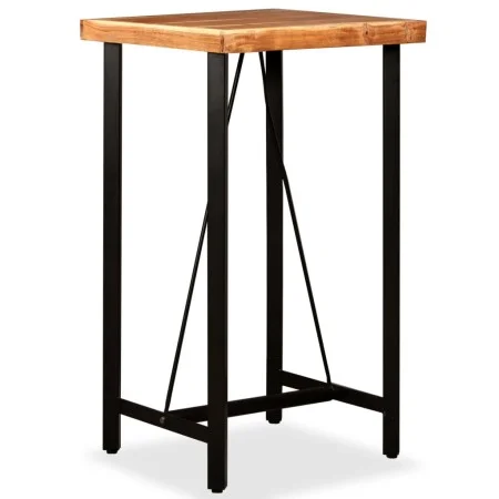 Solid acacia wood bar table 60x60x107 cm by , Kitchen and dining tables - Ref: Foro24-245435, Price: 217,03 €, Discount: %