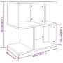 Zwei Nachttische aus geräucherter Eichenholz-Sperrholzplatte, 50x30x51,5 cm. von , Nachttische - Ref: Foro24-815829, Preis: 4...
