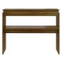 Oak brown plywood console table 102x30x80 cm by , Side tables - Ref: Foro24-815221, Price: 51,96 €, Discount: %