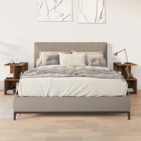 Nachttische, 2 Stück, Eichenfurnier, 35x35x55 cm, geräucherte Eiche. von , Nachttische - Ref: Foro24-815184, Preis: 65,56 €, ...