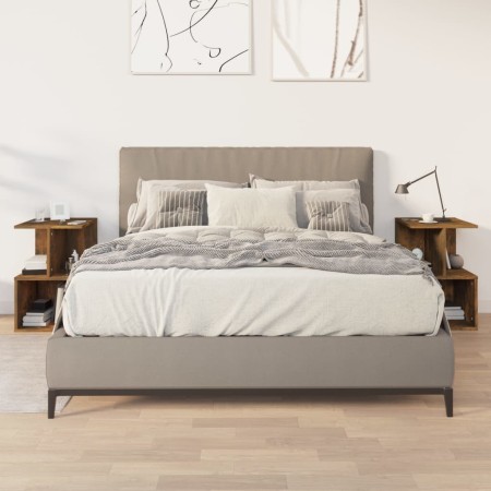 Nachttische, 2 Stück, Eichenfurnier, 35x35x55 cm, geräucherte Eiche. von , Nachttische - Ref: Foro24-815184, Preis: 66,71 €, ...