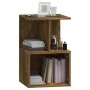 Mesitas de noche 2 uds contrachapado roble ahumado 35x35x55 cm de , Mesitas de noche - Ref: Foro24-815184, Precio: 65,56 €, D...