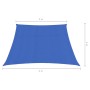 Sail awning HDPE blue 160 g/m² 3/4x2 m by vidaXL, Umbrellas - Ref: Foro24-311543, Price: 20,79 €, Discount: %