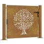 Corten steel garden gate with tree design 105x80 cm by , garden gates - Ref: Foro24-153214, Price: 139,56 €, Discount: %