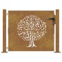 Puerta de jardín acero corten diseño árbol 105x80 cm de , Puertas de jardín - Ref: Foro24-153214, Precio: 146,34 €, Descuento: %