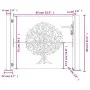 Gartentor aus Cortenstahl mit Baumdesign, 105x80 cm. von , Gartentore - Ref: Foro24-153214, Preis: 139,56 €, Rabatt: %