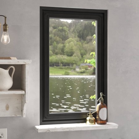 Mosquitera magnética para ventanas gris antracita 80x140 cm de , Mosquiteras para ventanas - Ref: Foro24-153848, Precio: 24,6...